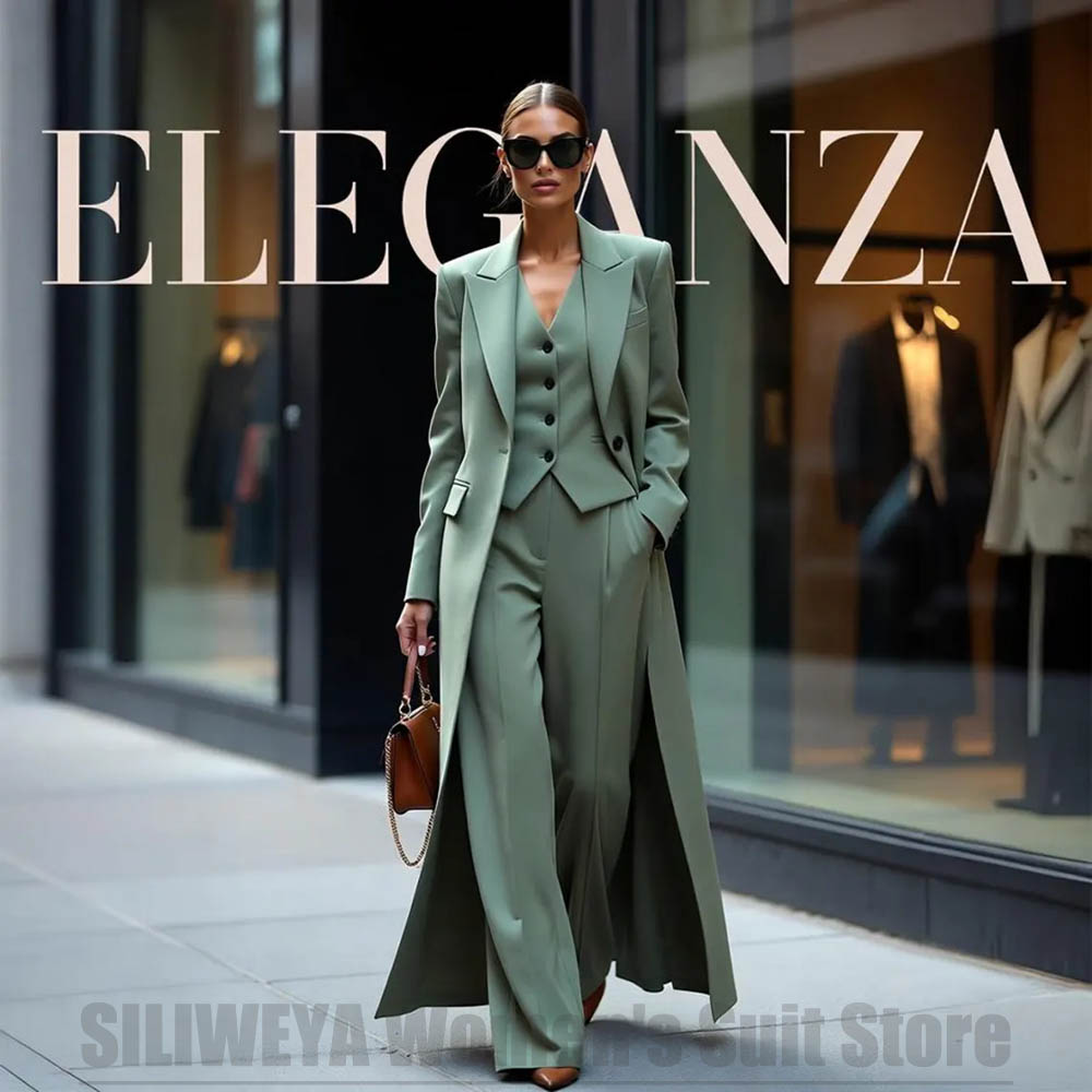 Women Formal Wear Business - Şık Kadın Takım Elbise Üç Parçalı