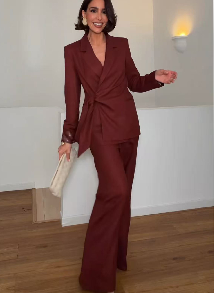 Women Formal Wear Office - Moda Ofis Bayan Blazer Pantolon Takım