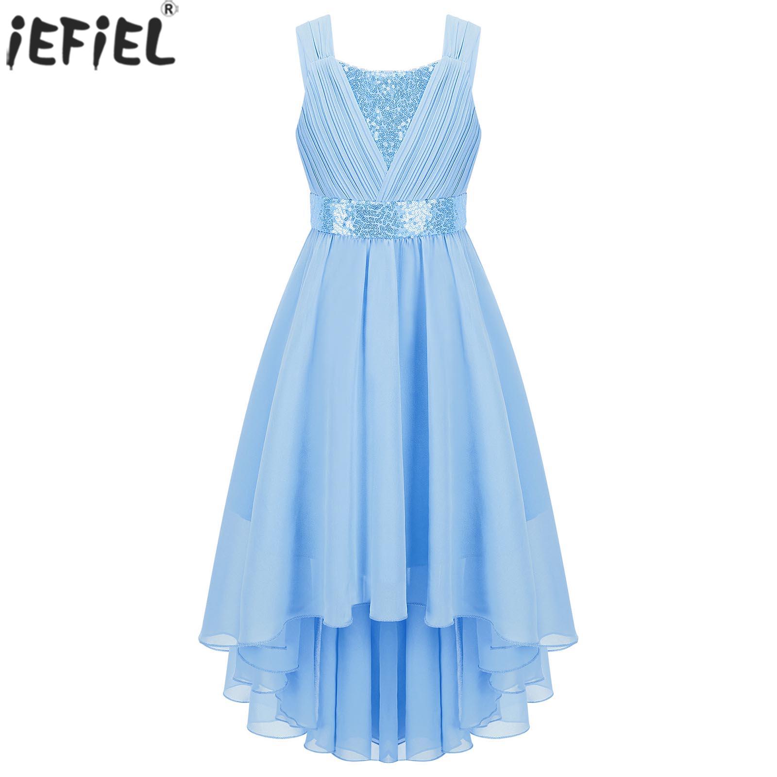 Women'S Formal Wear For Girls - Çocuklar kızlar Sequins dantelli parti doğum