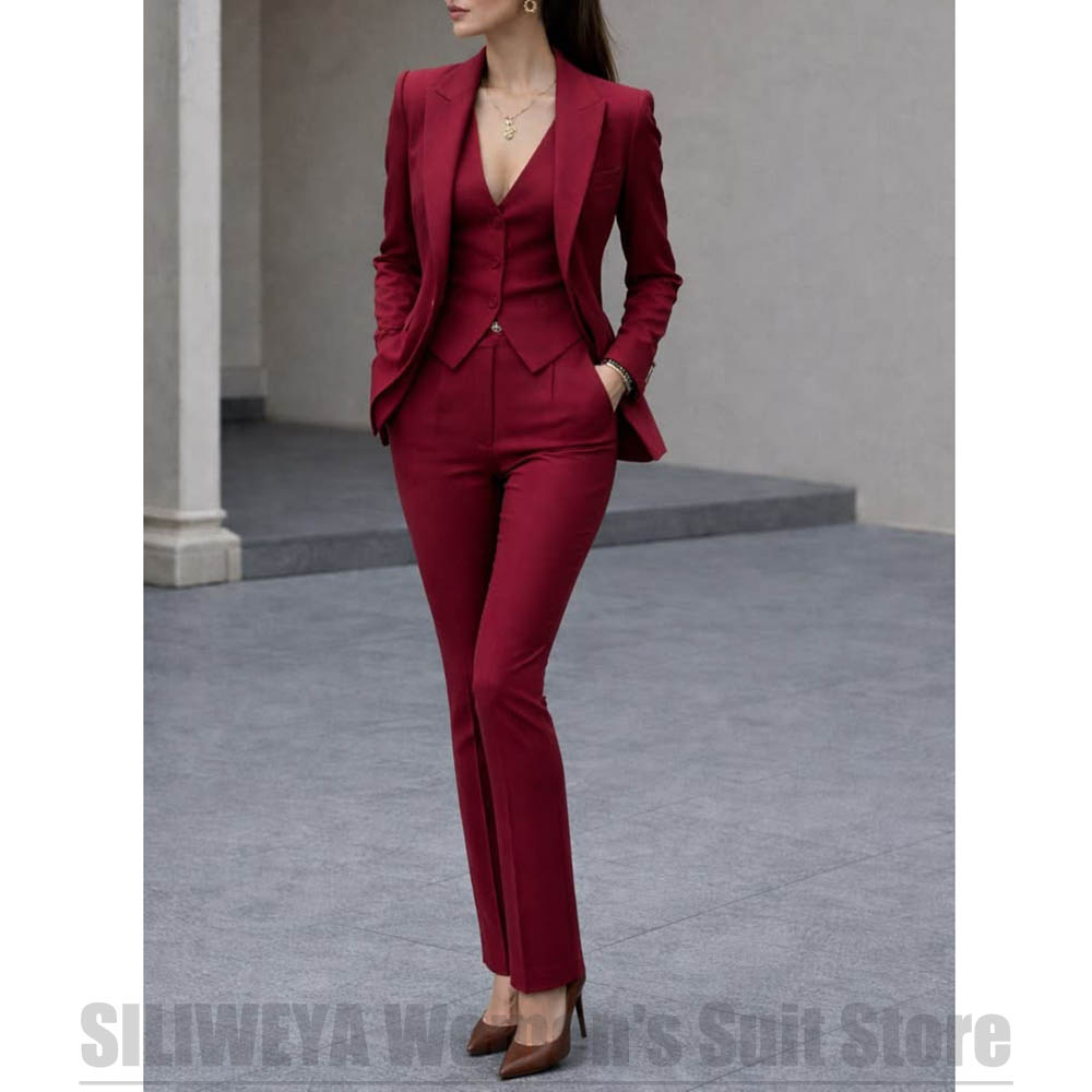 Women Formal Wear Business - Kadın 3 Parça Takım Elbise Seti
