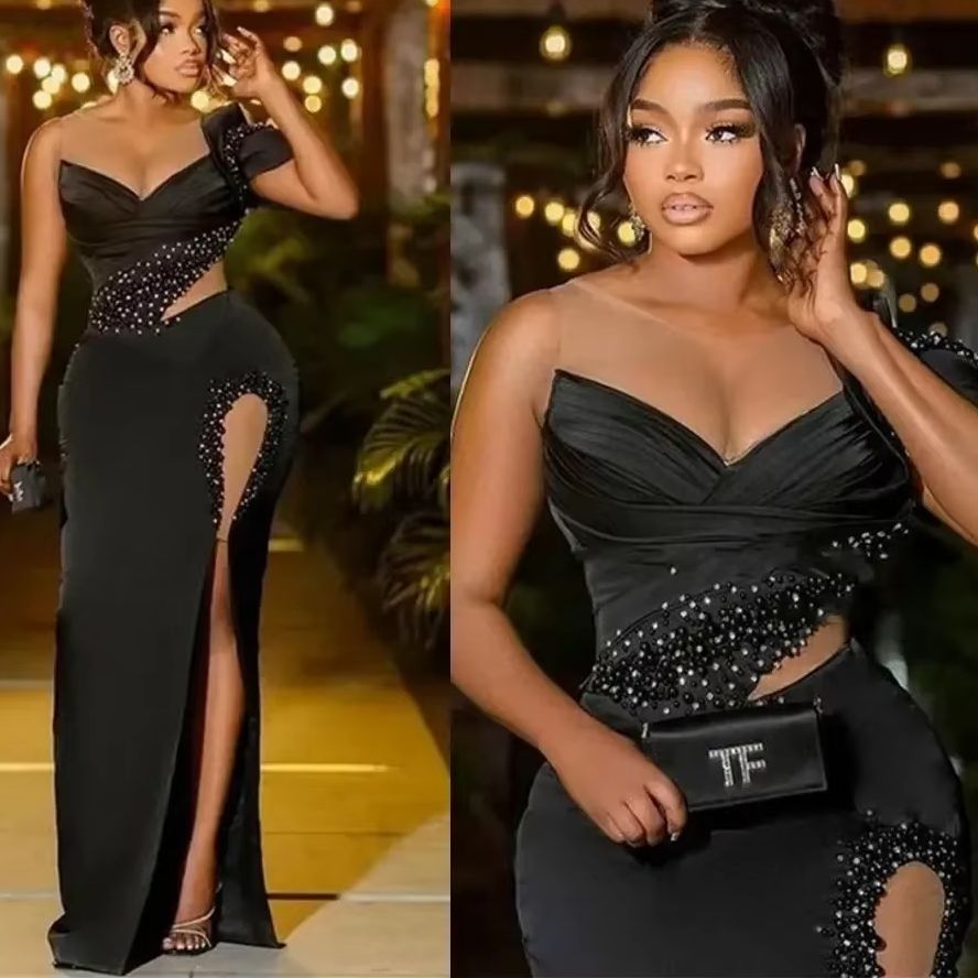 Women'S Formal Wear Plus Size - Saten Büyük Beden Abiye Elbise Aso