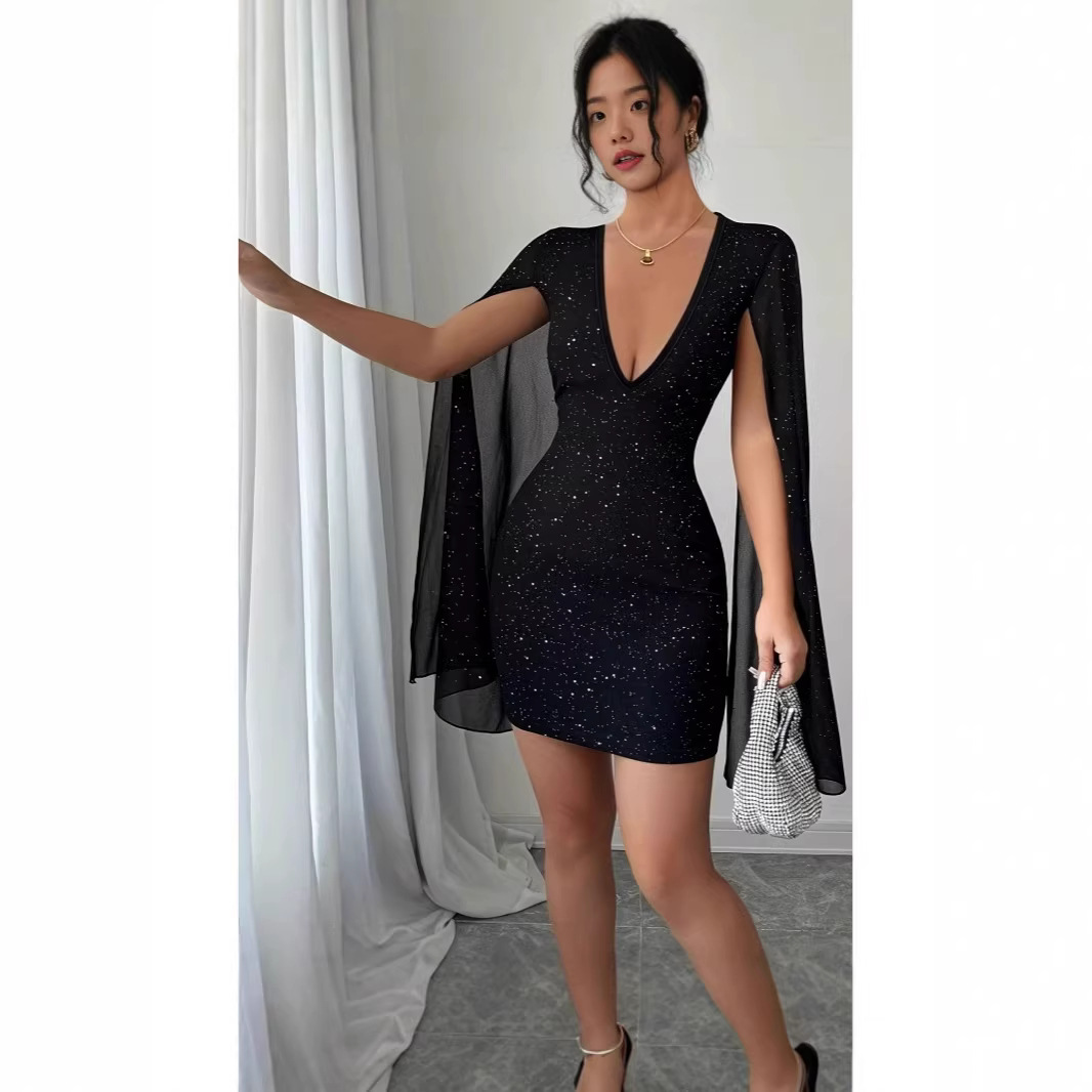 V Yaka Dar Kesim Midi Elbise Z - Women Formal Wear Office incelemesi ve fiyatı