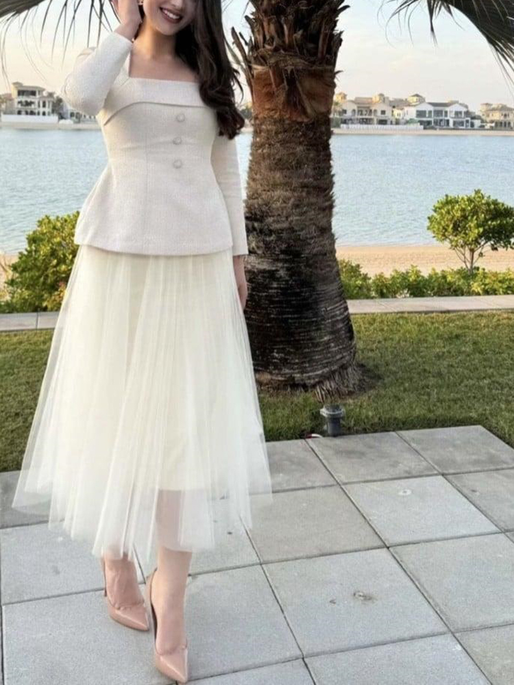 TWOTWINSTYLE Katı Iki Parçalı  - Pencil Skirt Midi incelemesi ve fiyatı
