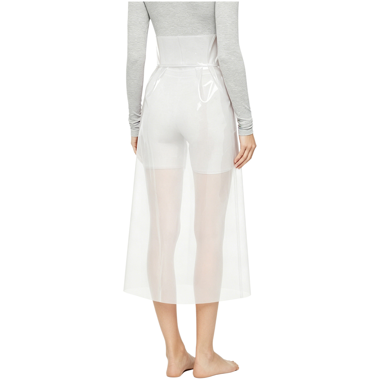Kadınlar için Şeffaf PVC Etek  - Pencil Skirt Midi incelemesi ve fiyatı