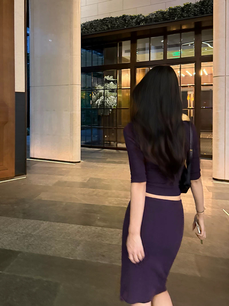 Kadın Fransız V Yaka Yarım Kol - Pencil Skirt Midi incelemesi ve fiyatı