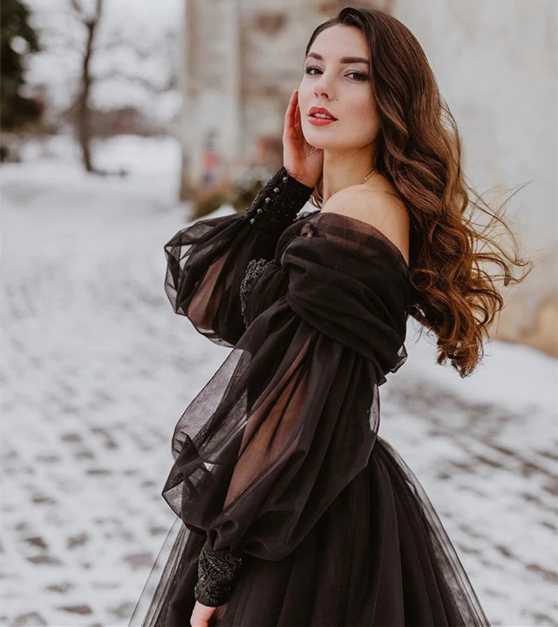 Özelleştirilmiş Gotik Siyah Ge - Women'S Gothic Formal Wear incelemesi ve fiyatı